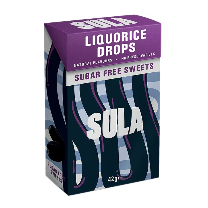 Sula Sugar Free Licorice Drops - 42g