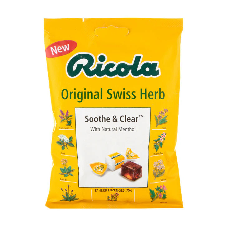 Ricola Original Swiss Herbal Sweets Calm and Clear - 75g