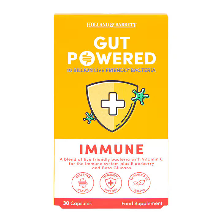 Holland & Barrett Gut Powered Immune - 30 Capsules