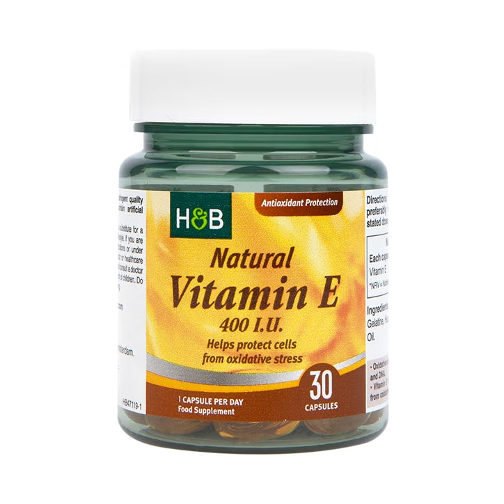 Holland & Barrett Natural Vitamin E 400 IU - 30 Capsules