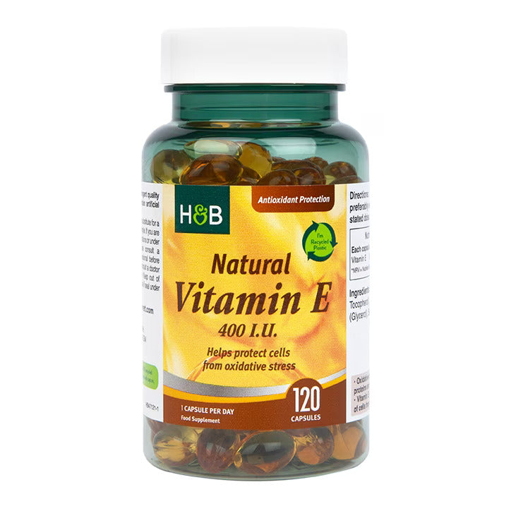 Holland & Barrett Natural Vitamin E 400 IU - 120 Capsules