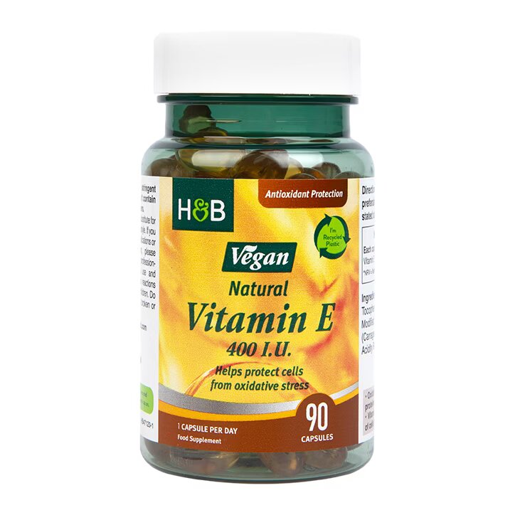 Holland & Barrett Vitamina E Natural Vegana 400UI - 90 Cápsulas