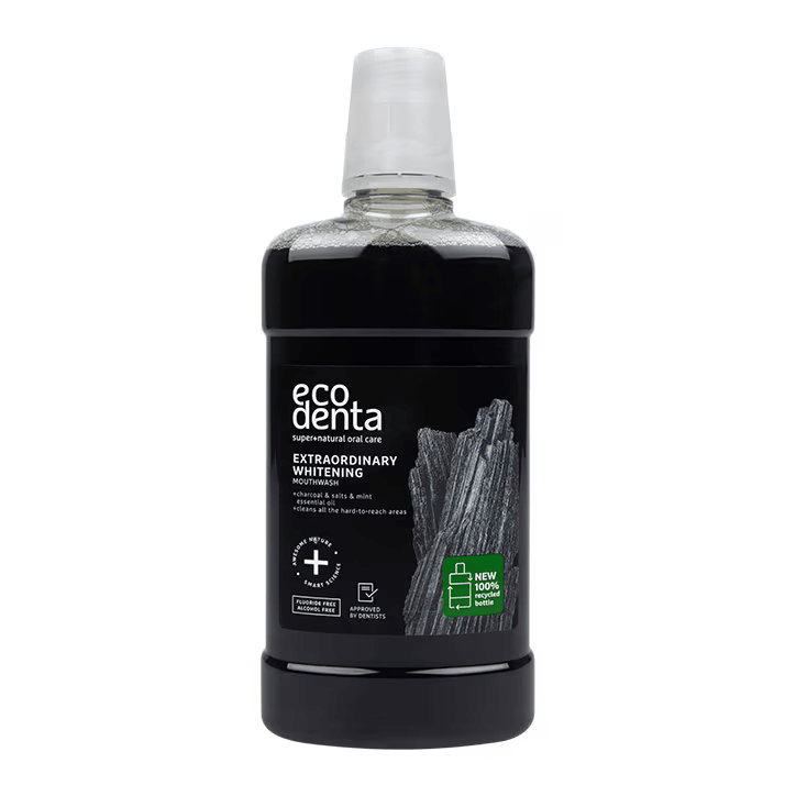 Ecodenta Extra Whitening Mouthwash with Black Charcoal - 500ml