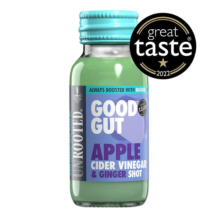 Unrooted Good Gut A Shot of Apple Cider Vinegar and Ginger - 60 ml