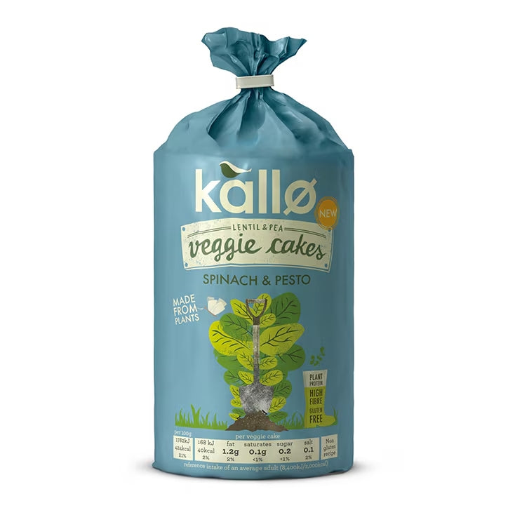 Kallo Tortitas Vegetales De Espinacas Y Pesto - 122g