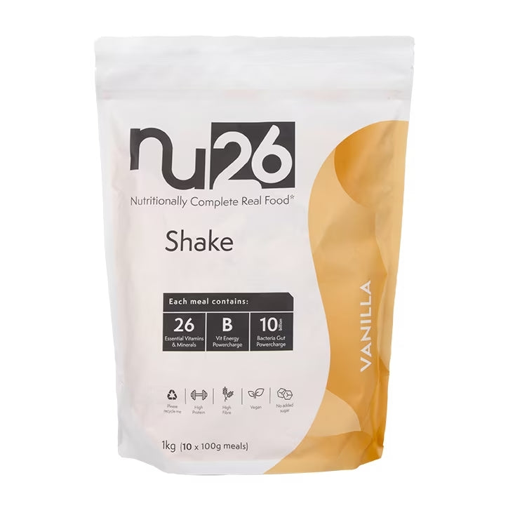 NU26 Nutritionally Complete Real Food Shake Vanilla Flavor - 1kg