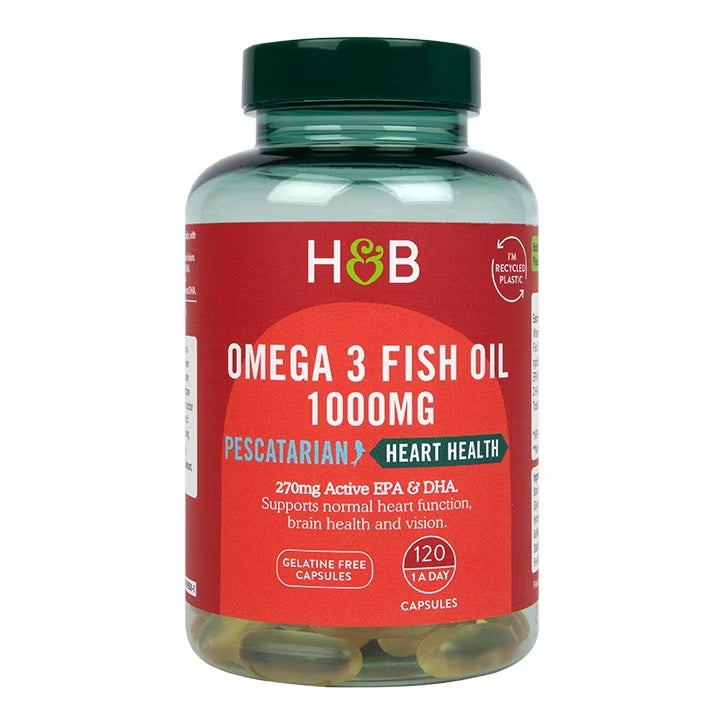 Pescatarian Omega 3 Fish Oil 1000mg - 120 Capsules