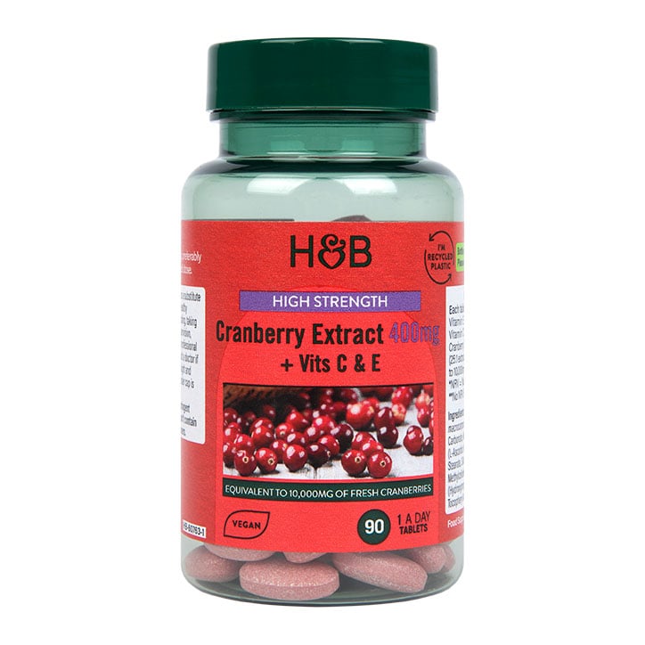 High Potency Cranberry Extract 400mg - 90 Tablets