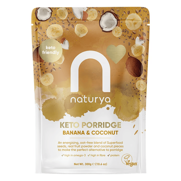 Naturya Keto Gachas Plátano y Coco - 300g