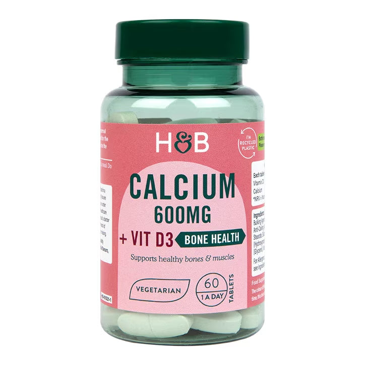 Calcium 600mg &amp; Vitamin D3 - 60 Tablets