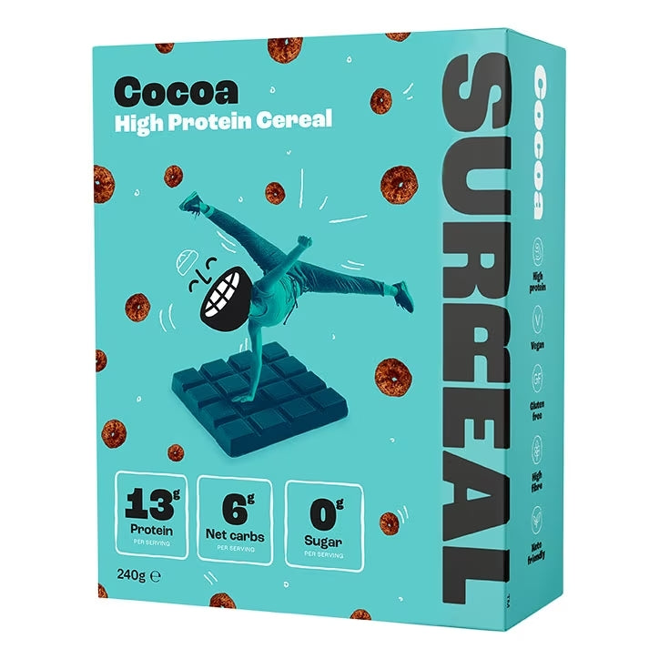 Surreal Cereales Alto en Proteínas Sabor Cacao - 240g