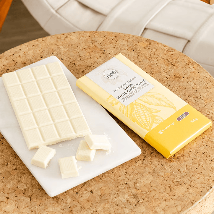 Holland &amp; Barrett Swiss White Chocolate - 100g