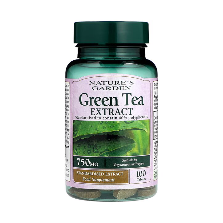 Nature's Garden Extracto de Té Verde  750mg - 100 Comprimidos