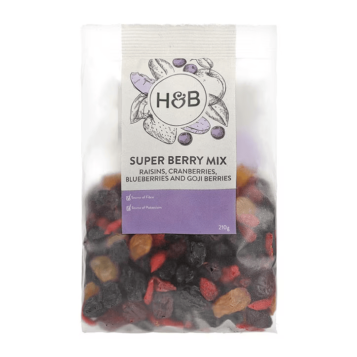 Holland & Barrett Mezcla de Súper Frutos Rojos - 210 g