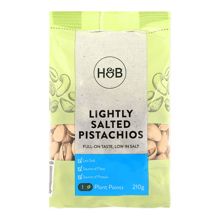 Holland &amp; Barrett Lightly Salted Pistachios - 210g