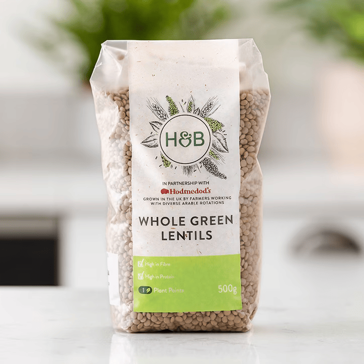 Holland &amp; Barrett Whole Green Lentils - 500g