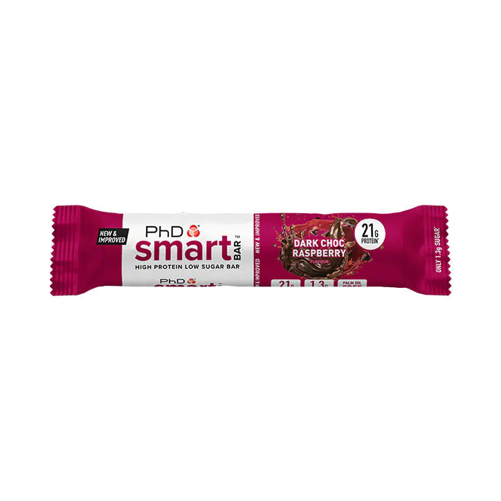 PhD Smart Barrita Alto en Proteínas de Chocolate Negro y Frambuesa - 64g