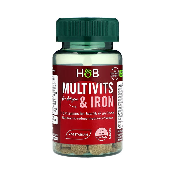 Holland &amp; Barrett Multivitamins and Iron - 60 Tablets