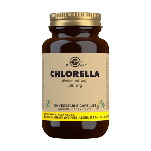 Solgar Chlorella 520 mg - 100 Vegetable Capsules