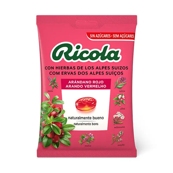 Ricola Swiss Herbs Cranberry Flavour Candies - 70g