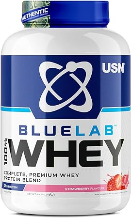 USN BLUELAB 100% PROTEIN whey STRAWBERRY flavor - 908g 