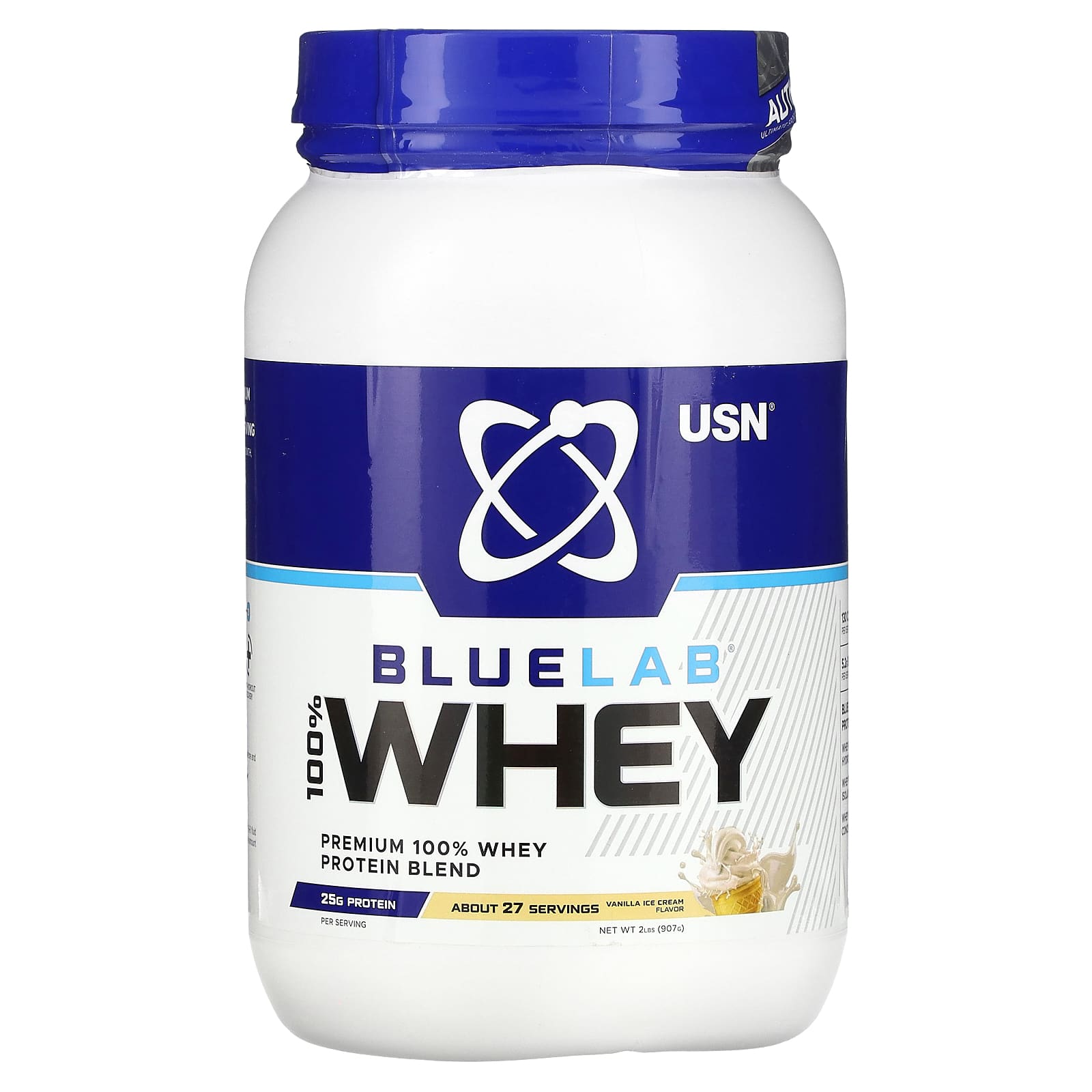 USN BLUELAB 100% PROTEIN whey STRAWBERRY flavor - 908g 