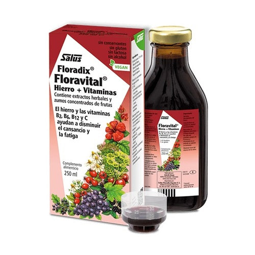 Salus Floradix Floravital Hierro + Vitaminas - 250ml