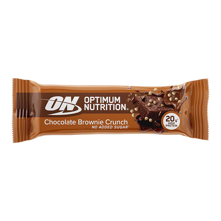 Optimum Nutrition Barrita de Proteinas de Chocolate Brownie Crujiente - 65 g