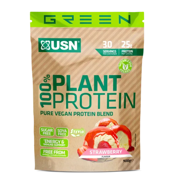 USN 100% VEGETABLE PROTEIN STRAWBERRY FLAVOR