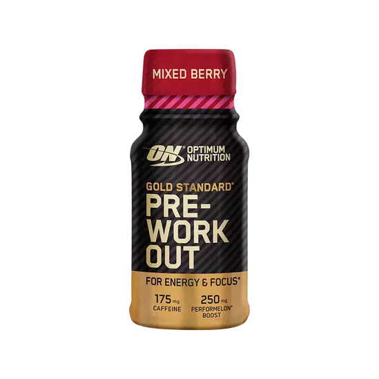 Optimum Nutrition Gold Standard Pre-Workout Shot Mezcla de Frutas del Bosque - 60ml