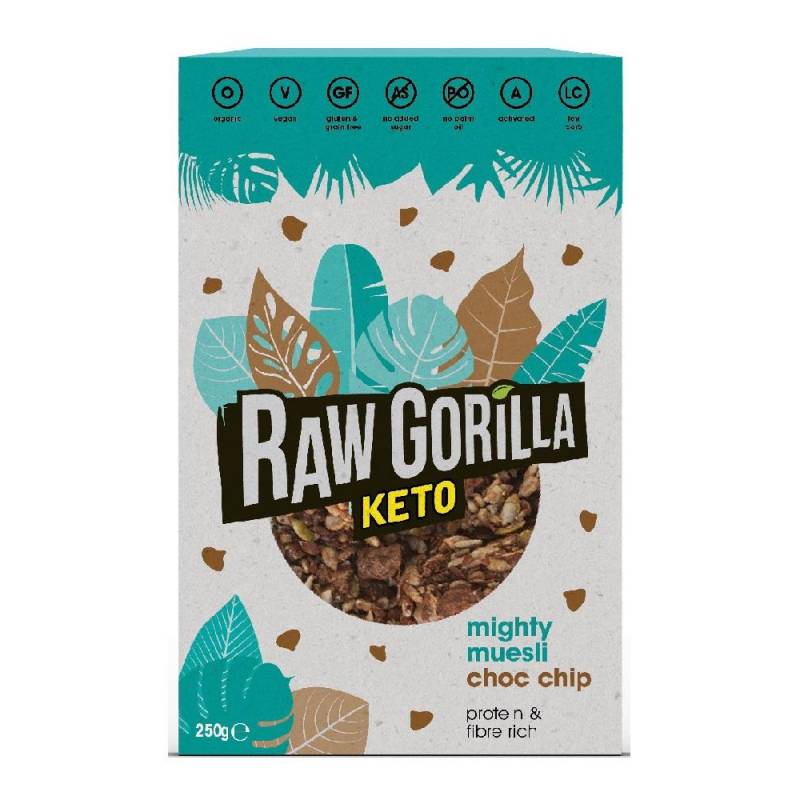 Raw Gorilla Keto Powerful Muesli with Chocolate Chips - 250g