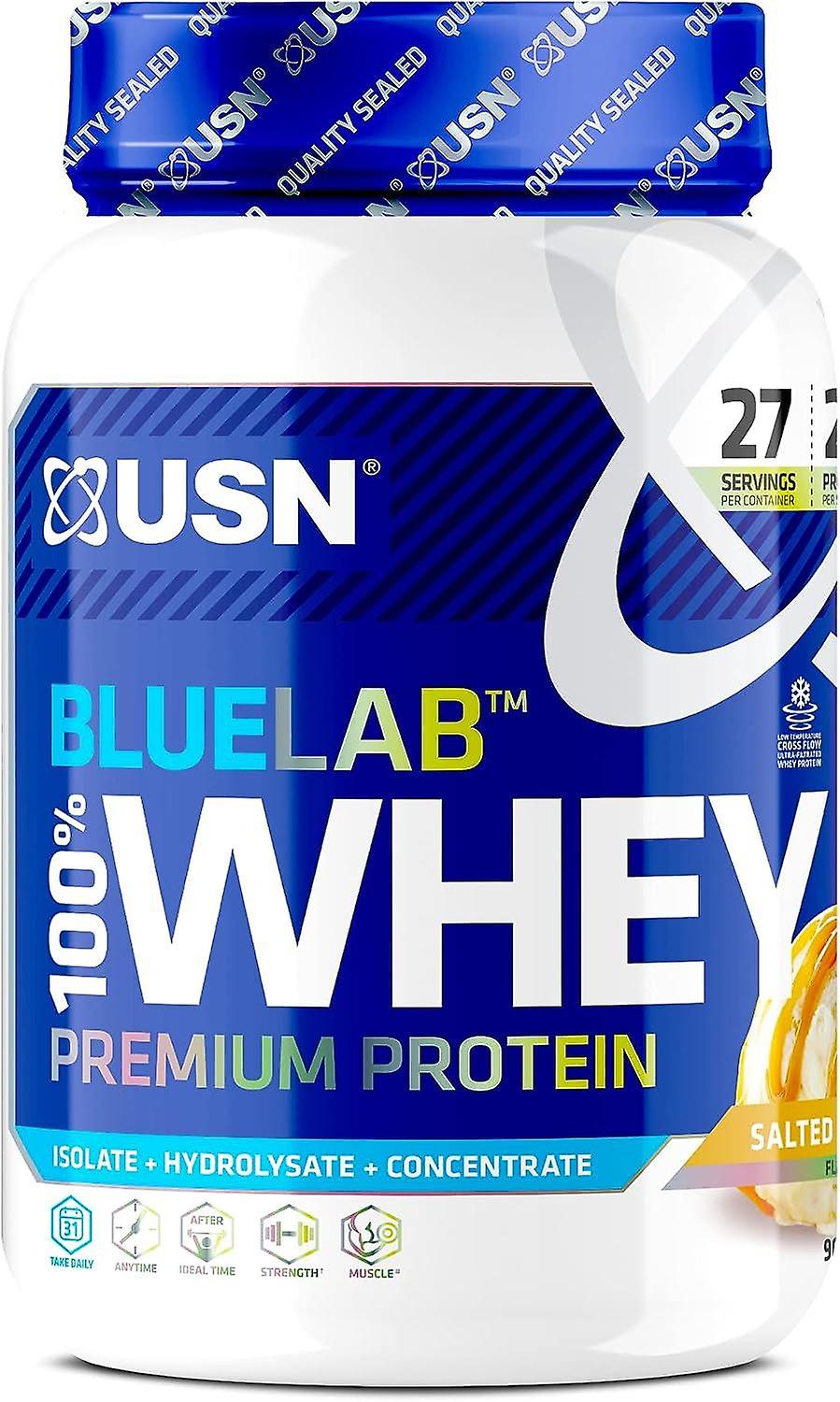 USN BLUELAB 100% Premium Whey Protein Salted Caramel flavor - 908g 