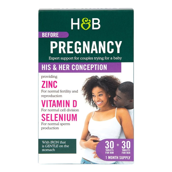 Conception Support For Him and Her - 30+30 Tablets