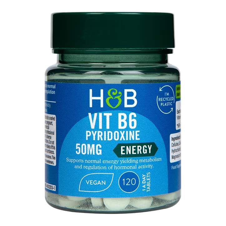 Holland & Barrett Vitamina B6 + Piridoxina 50mg - 120 Comprimidos