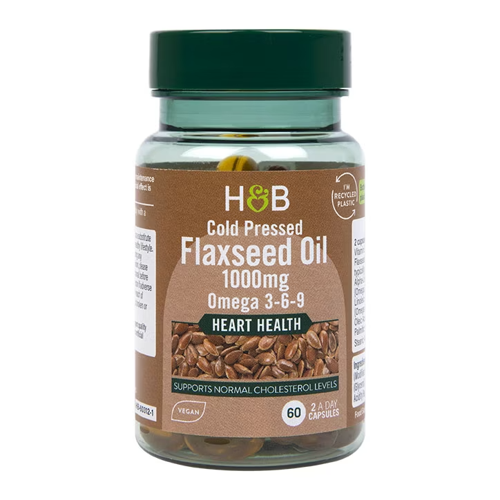 Vegan Flaxseed Triple Omega 3-6-9 Oil - 60 Cápsulas