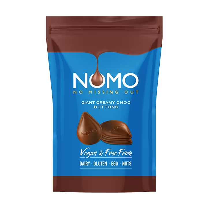 NOMO Creamy Choc Giant Buttons - 110g