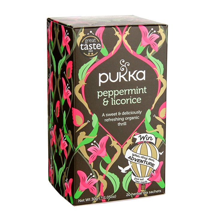 Pukka Peppermint & Licorice Tea 20 Tea Bags