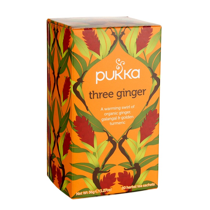 Pukka Organic Three Ginger Tea 20 Tea Bags