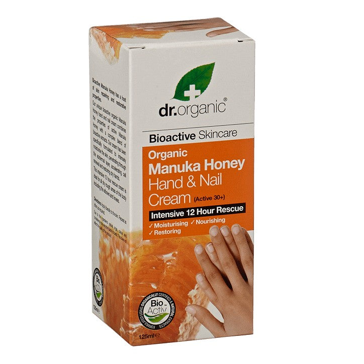 Dr Organic Manuka Honey Hand & Nail Cream 125Ml