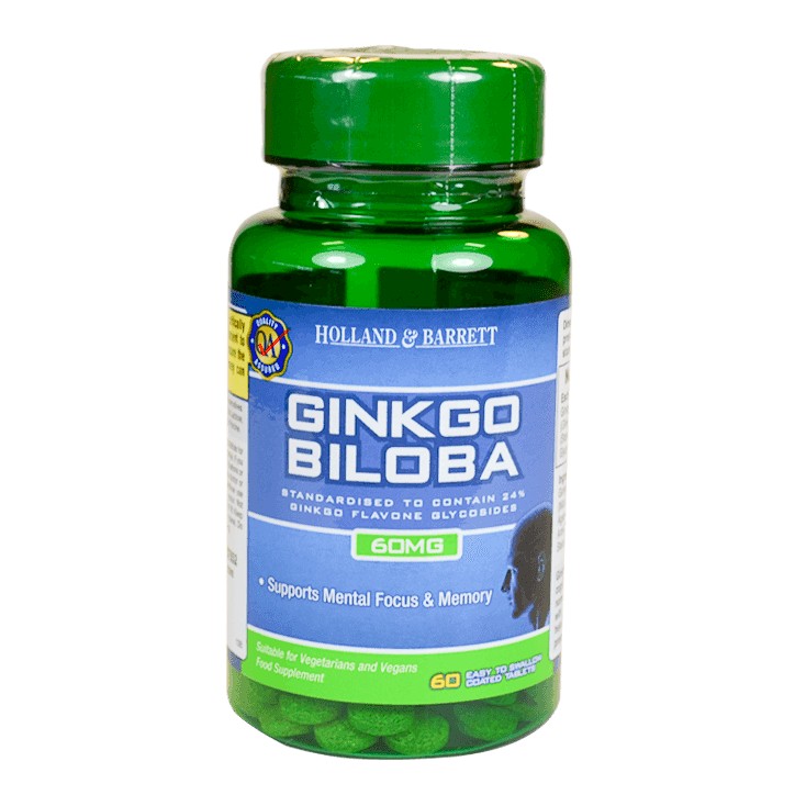 Holland & Barrett Ginkgo Biloba 60 Tablets 60Mg