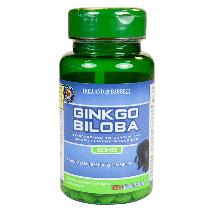 Holland & Barrett Ginkgo Biloba 120 Tablets 60Mg