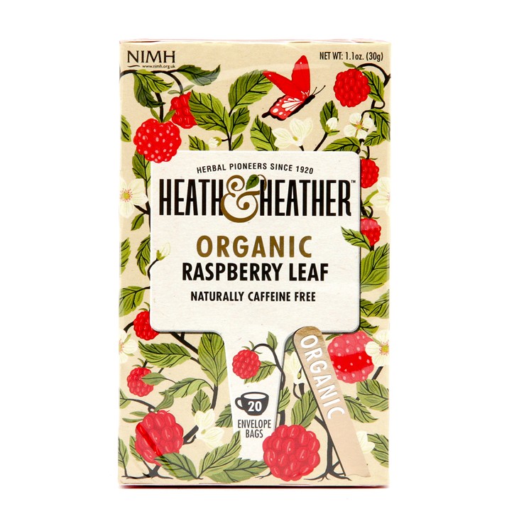 Heath & Heather Organic Raspberry 20 Tea Bags