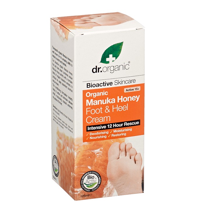 Dr Organic Manuka Honey Foot & Heel Cream 125Ml