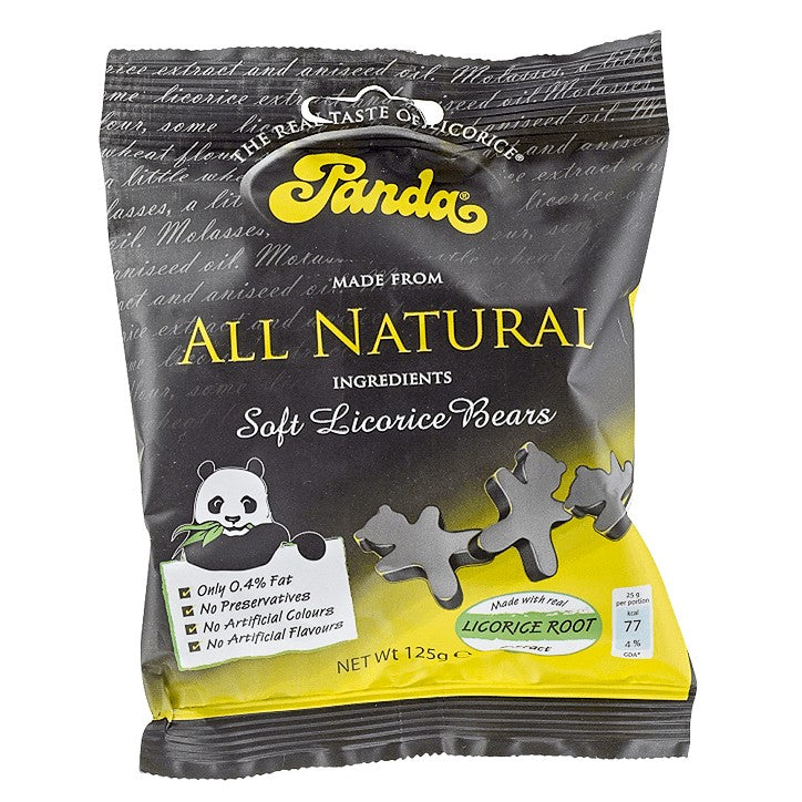 Panda Bear Shaped Liquorice Pieces 125G