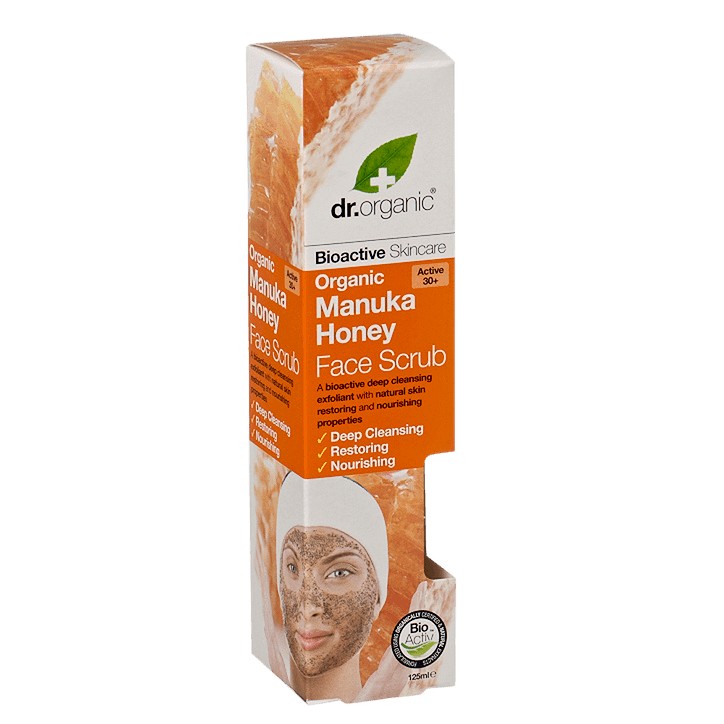 Dr Organic Manuka Honey Face Scrub 125Ml