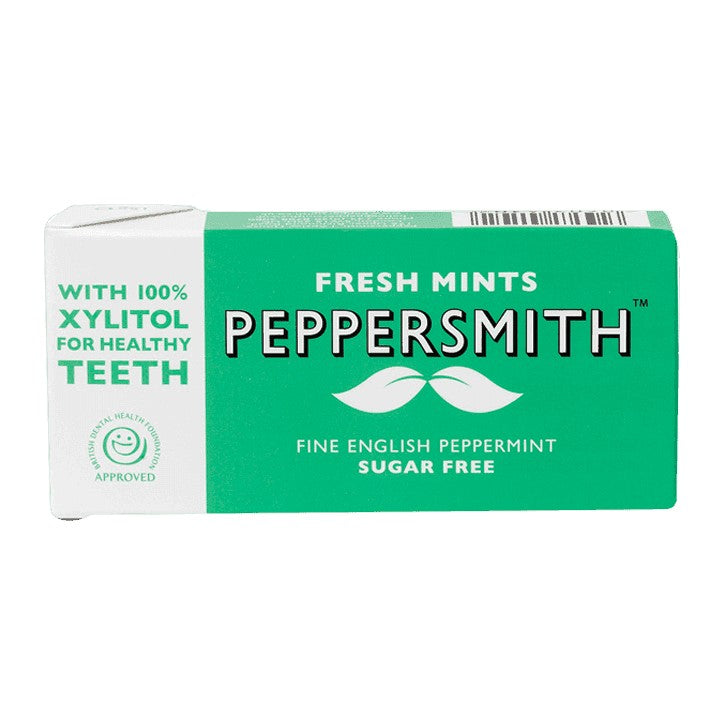 Peppersmith 100% Xylitol Fine English Peppermint Fresh Mints 15G