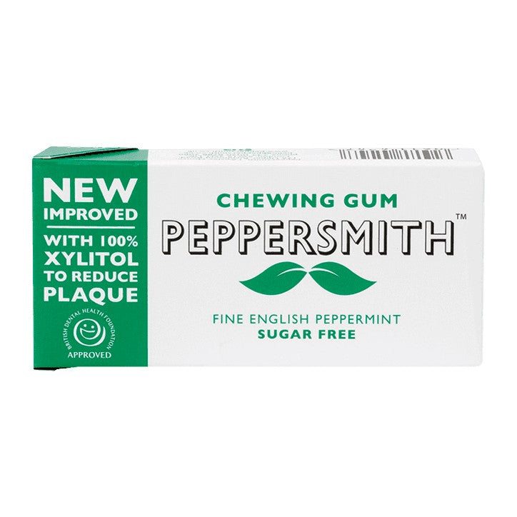 Peppersmith 100% Xylitol Fine English Peppermint Chewing Gum 15G