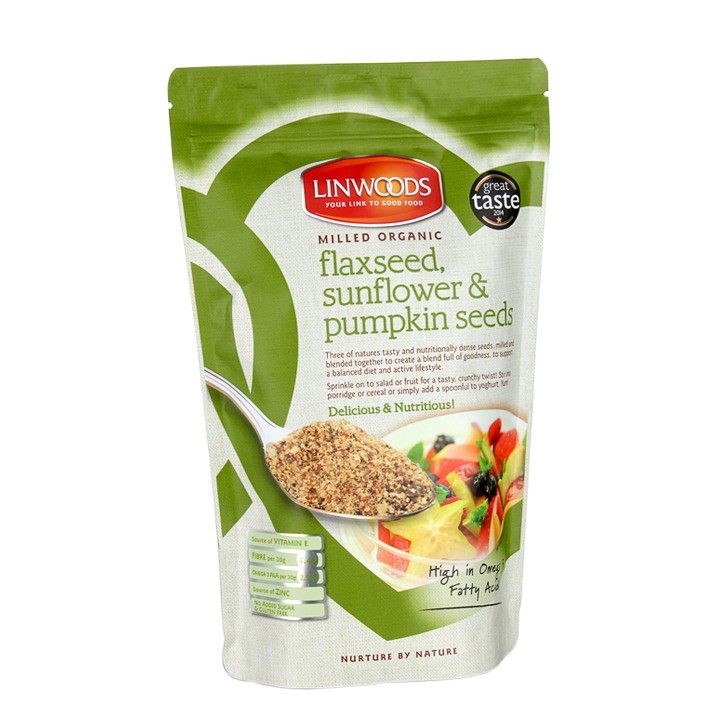 Linwoods Milled Organic Flaxseed, Sunflower & Pumpkin Seeds 425G