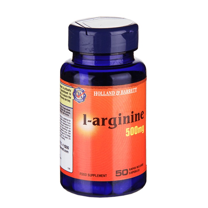 Holland & Barrett L-Arginine 50 Capsules 500Mg