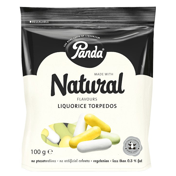 Panda Liquorice Torpedos 100G